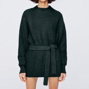 Zara Belted Knit Sweater